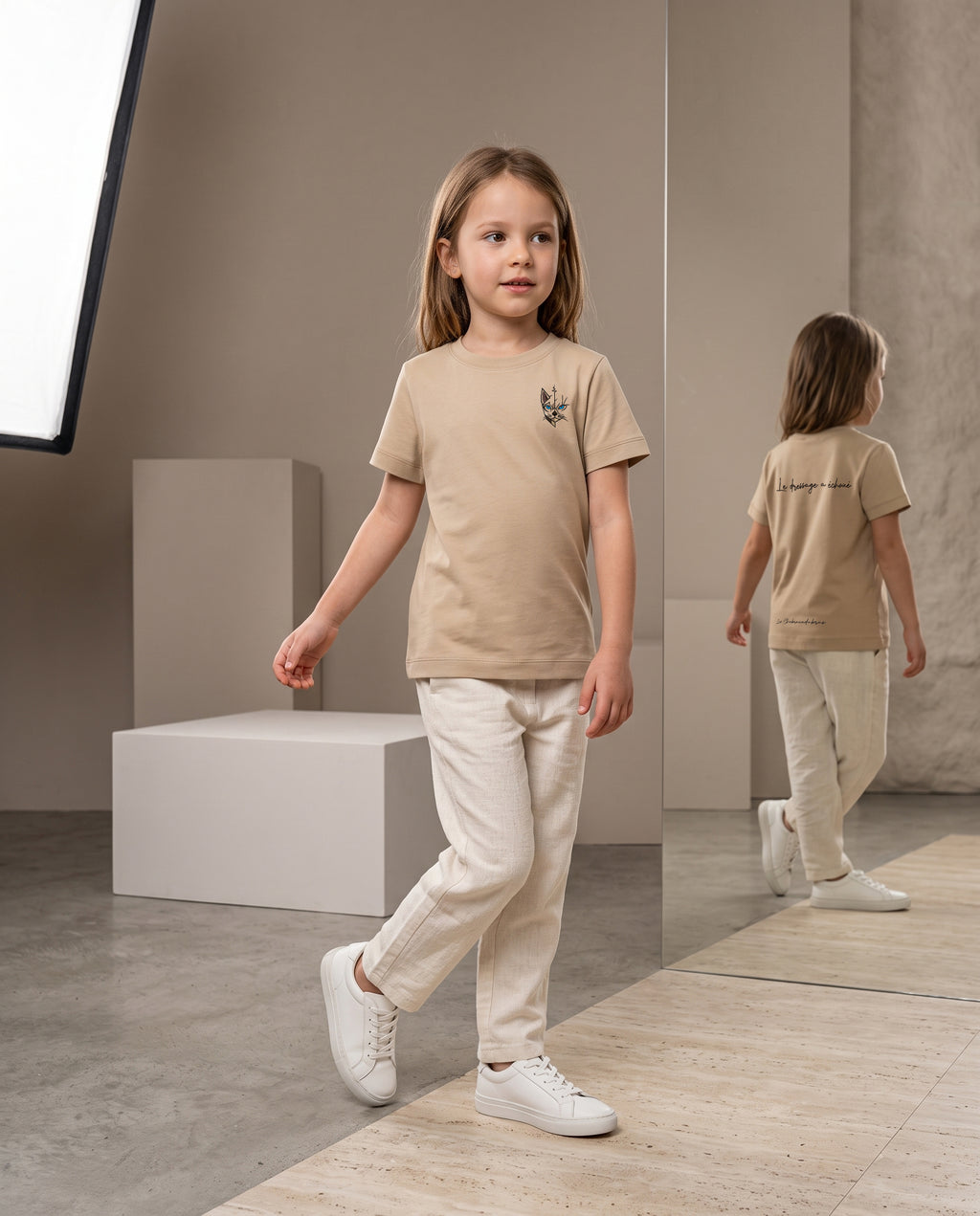 T-shirt enfant coupe droite – coton 185 g