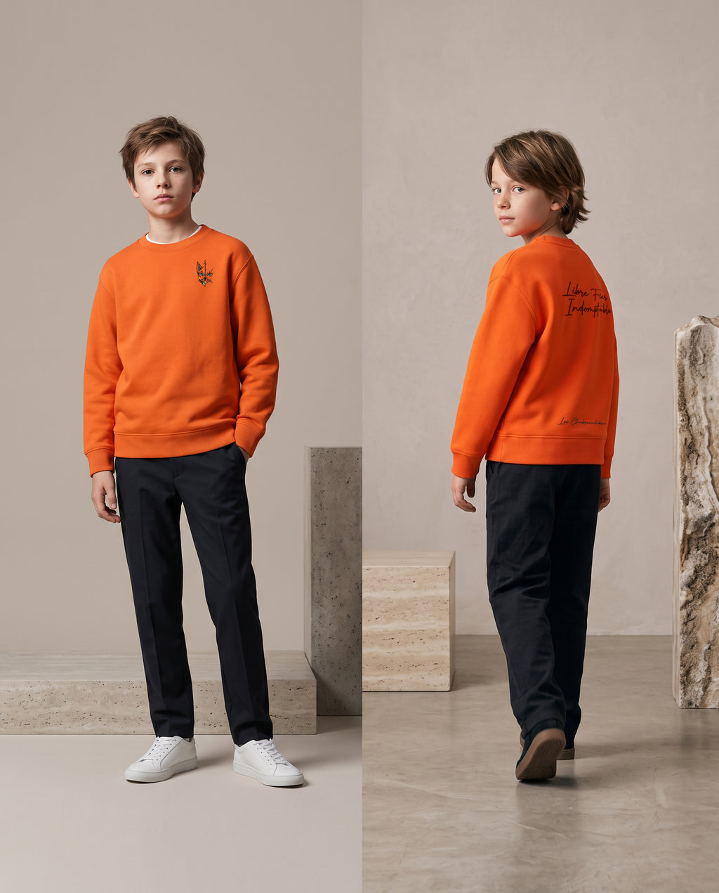 Sweat enfant coupe classique – molleton 260 g