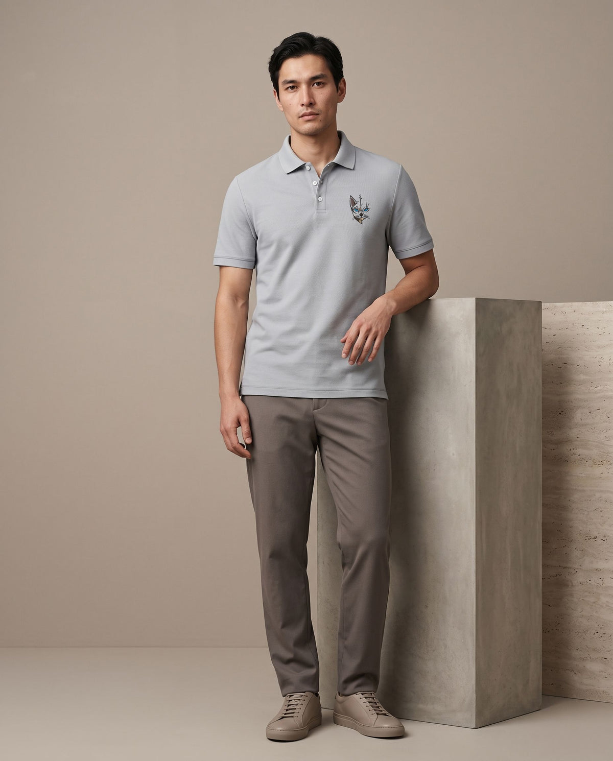 Polo homme en maille piqué de coton – 180 g