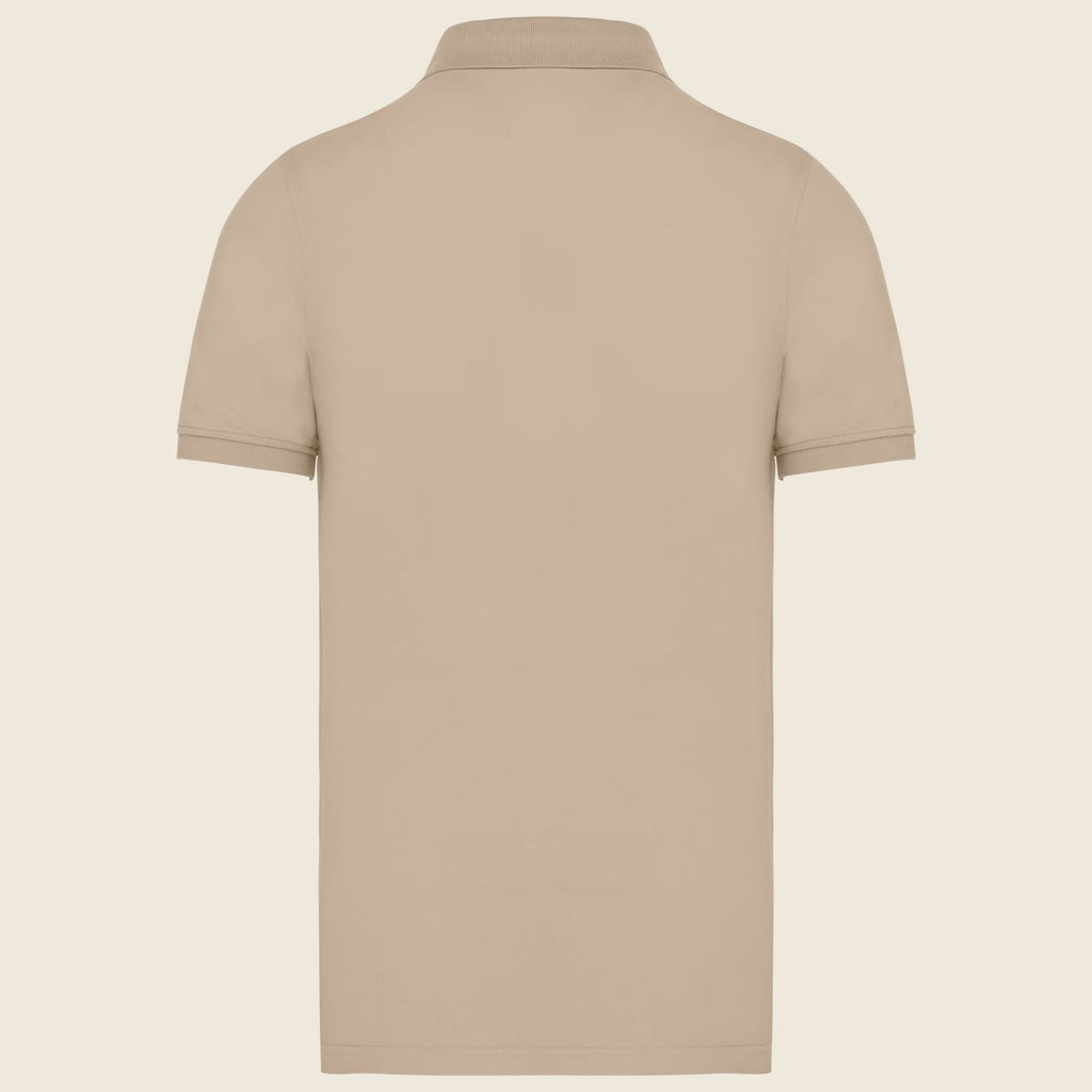Polo homme 2 boutons piqué de coton bio 180 g