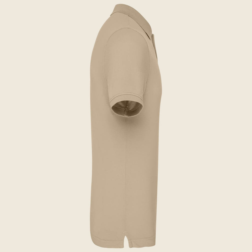 Polo homme 2 boutons piqué de coton bio 180 g