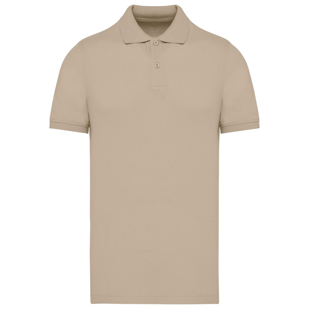 Polo homme 2 boutons piqué de coton bio 180 g