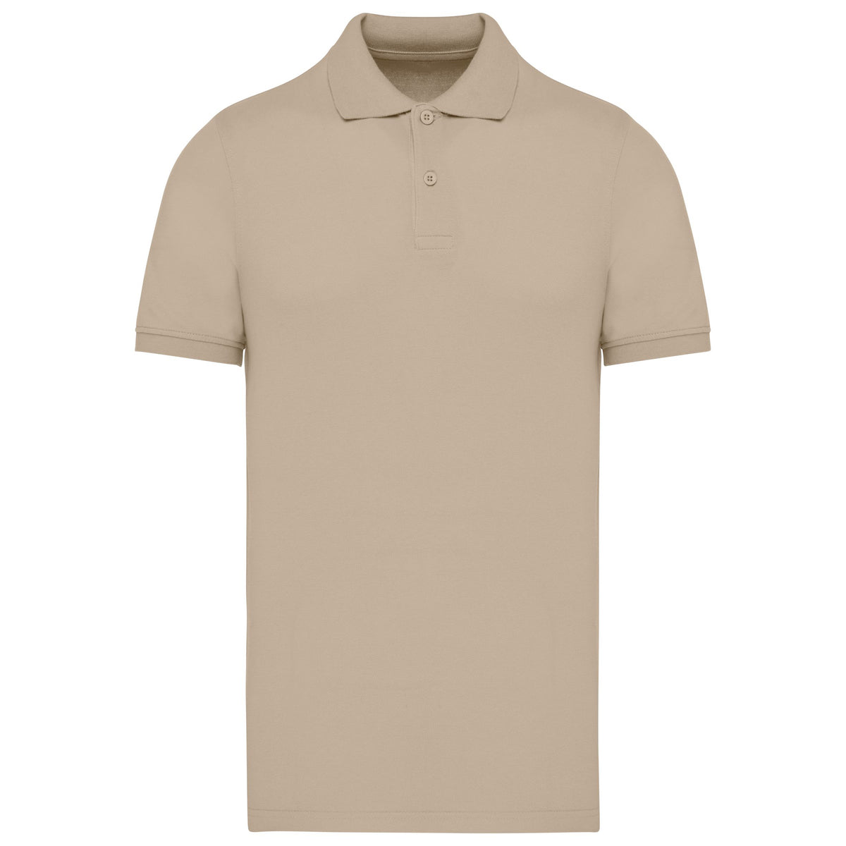 Polo homme 2 boutons piqué de coton bio 180 g