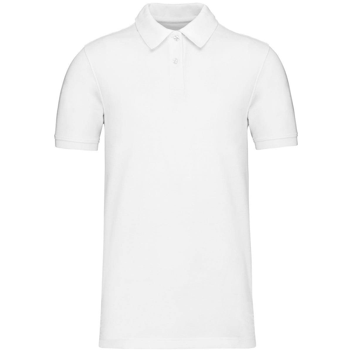 Polo homme 2 boutons piqué de coton bio 180 g