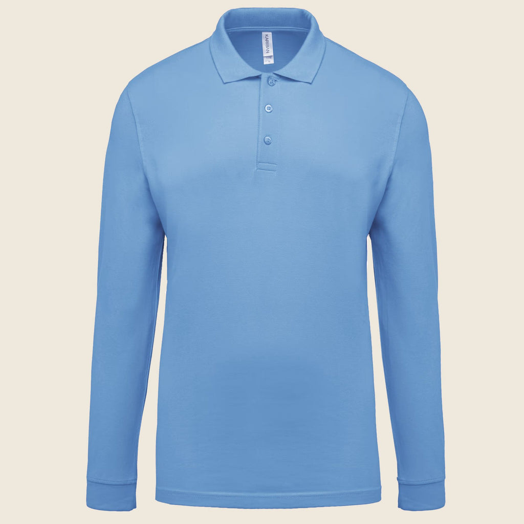 Polo homme coupe droite 3 boutons – piqué de coton 180 g