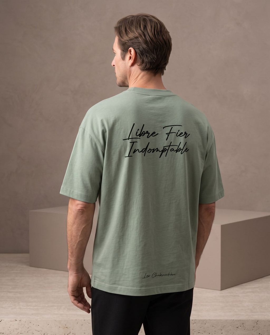 T-shirt homme oversize signature – coton cardé 220 g