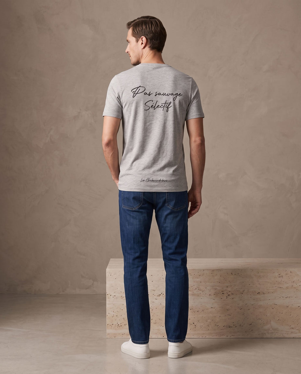 T-shirt homme coupe moderne col rond coton 160 g