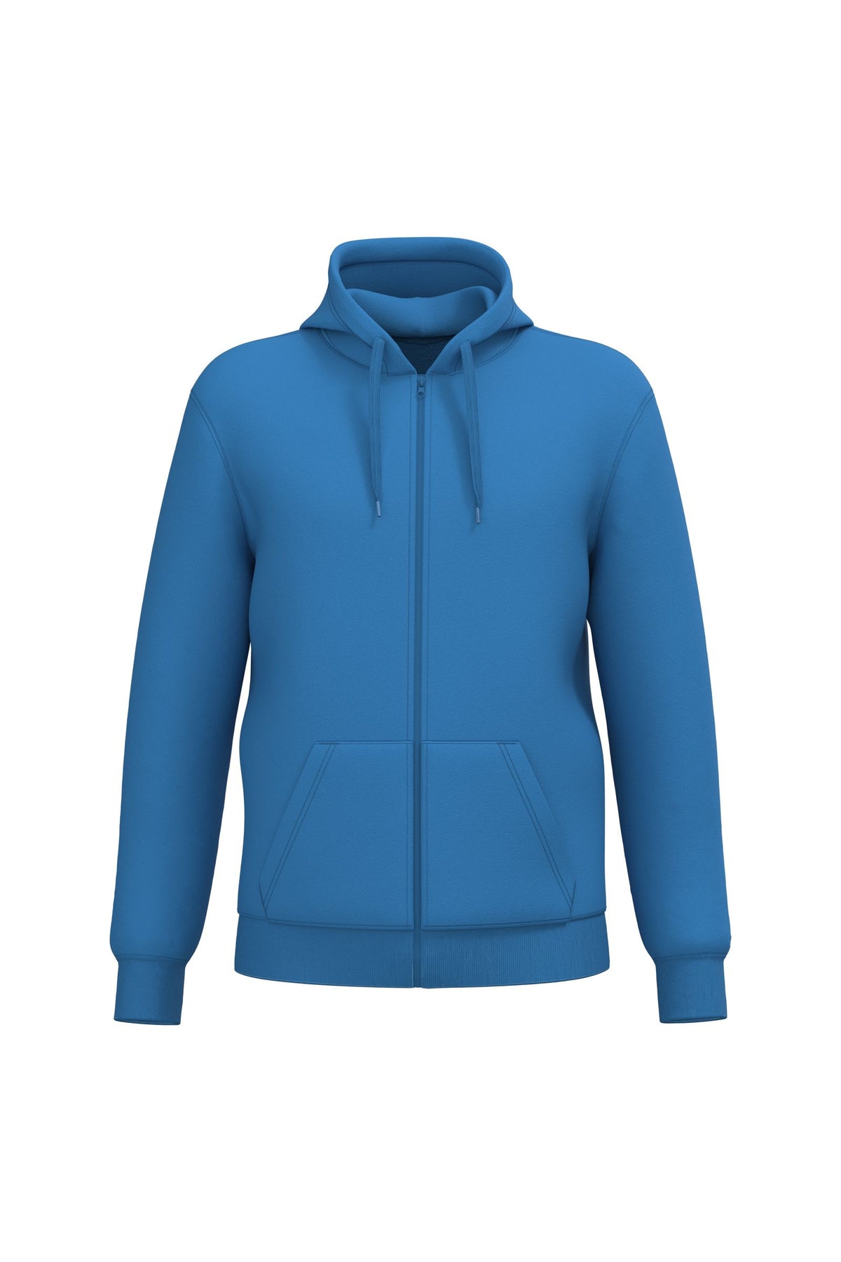 Sweat zippé à capuche homme molleton épais 280 g