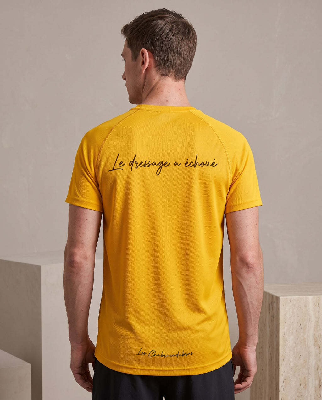 T-shirt de sport homme col rond – tissu respirant 140 g