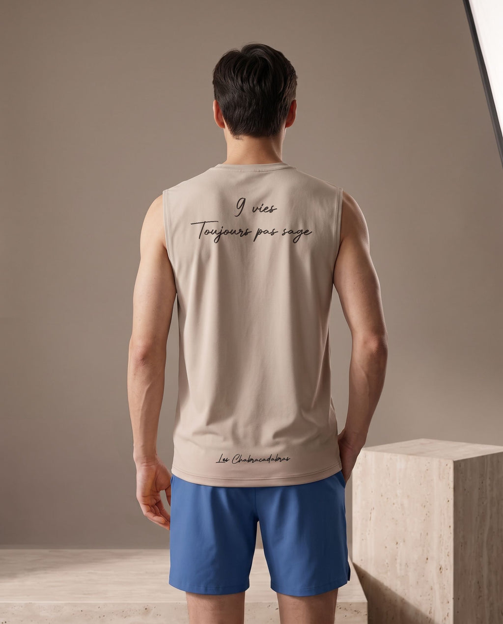 Débardeur sans manches homme sport – coton 180 g
