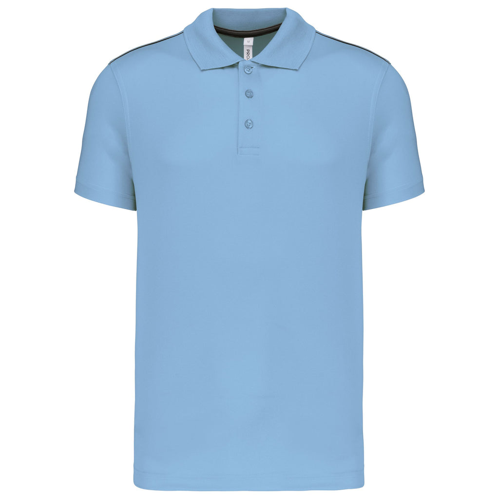Polo de sport homme 3 boutons – tissu technique 155 g