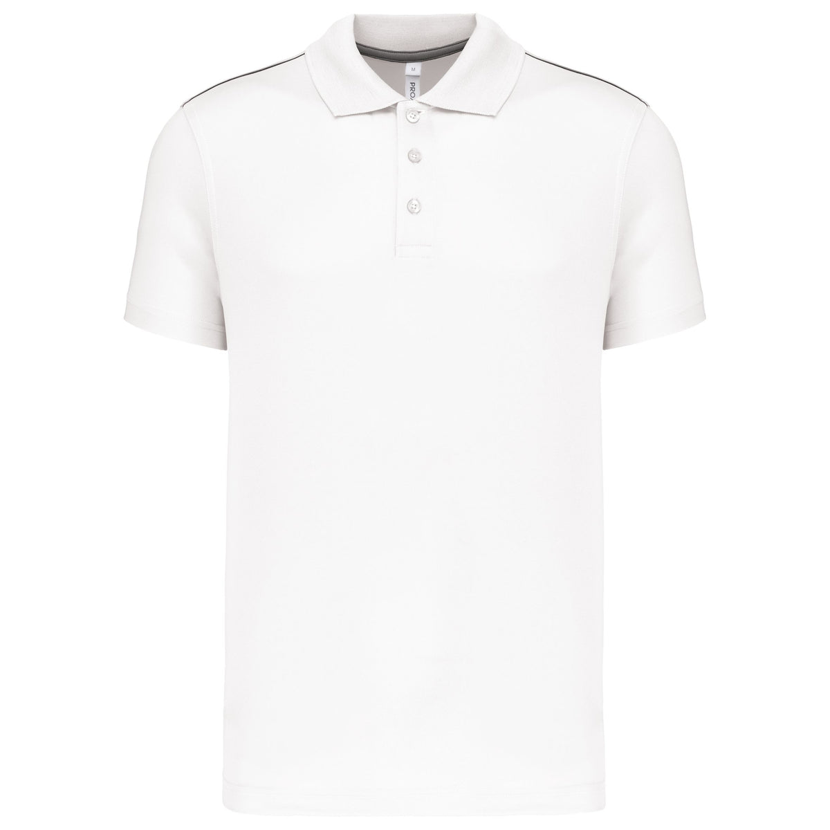 Polo de sport homme 3 boutons – tissu technique 155 g