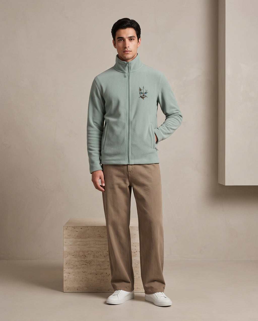Veste polaire homme zippée isolante – 300 g