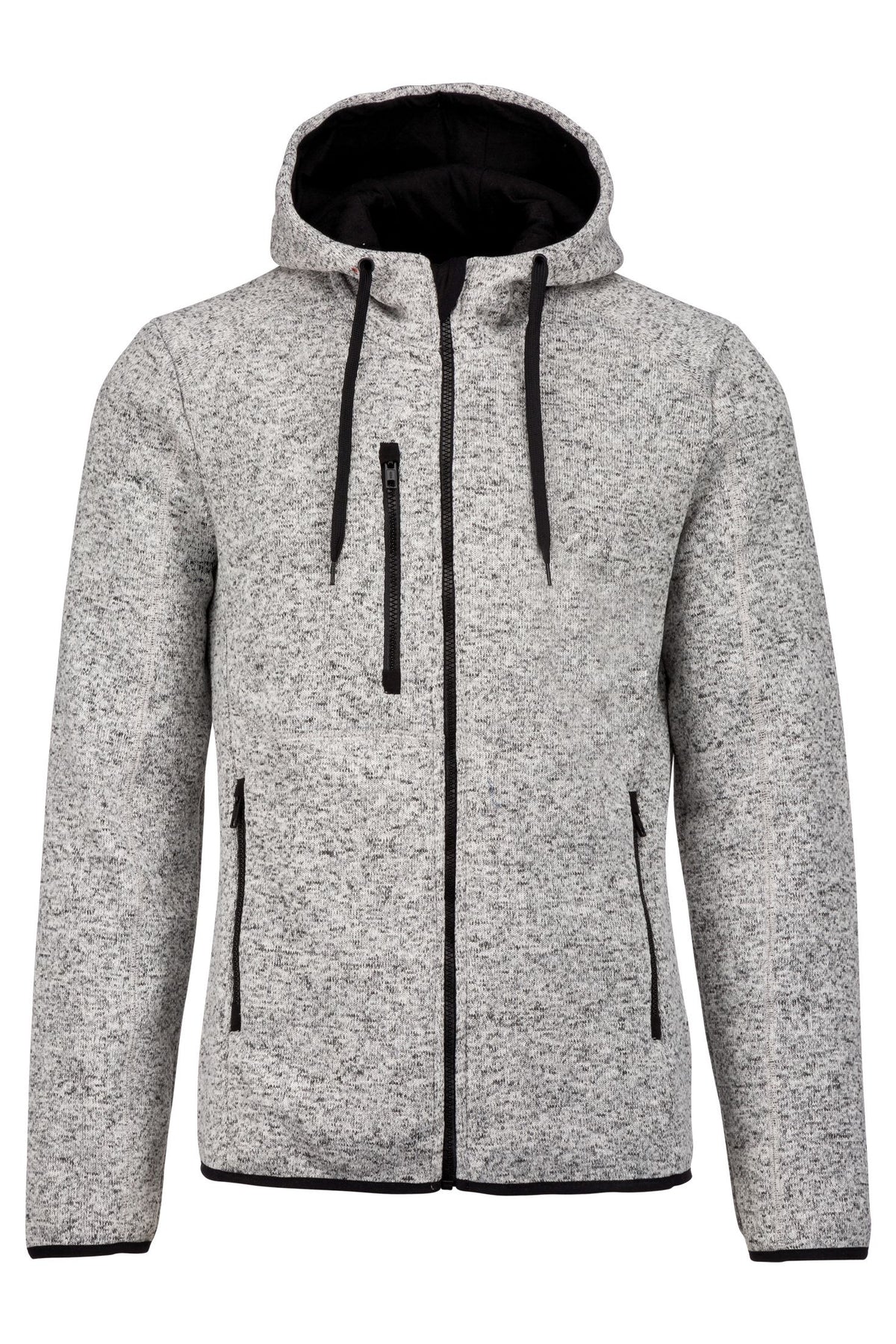 Veste à capuche homme zippée – tissu technique épais 345 g