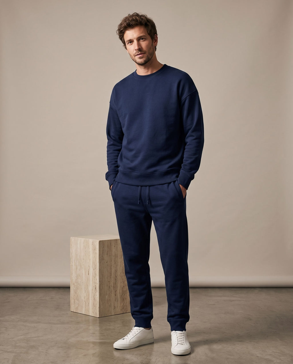 Jogging homme en molleton épais 300 g – style lifestyle
