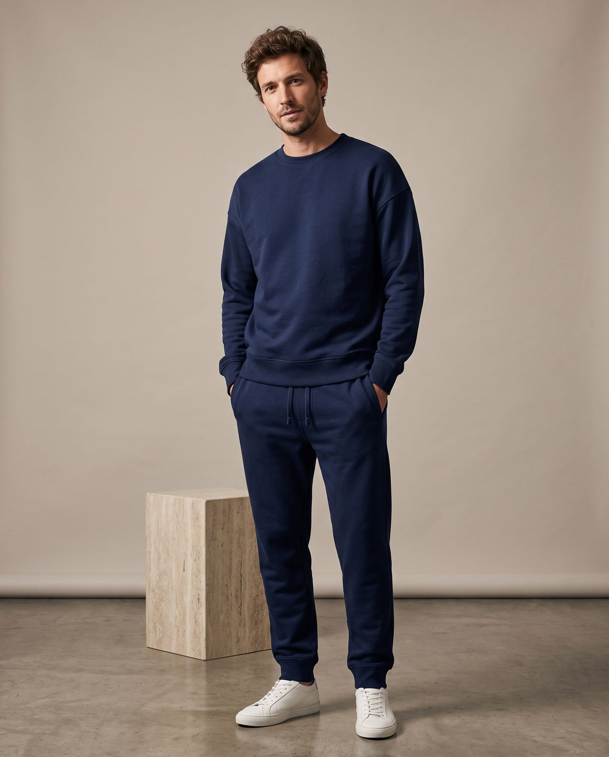 Jogging homme en molleton épais 300 g – style lifestyle