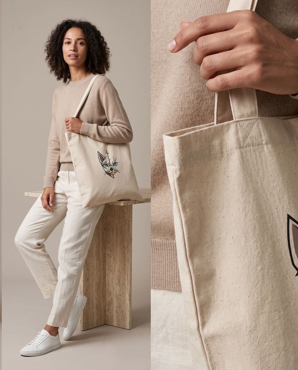 Tote bag en coton biologique 310 g – 13 L