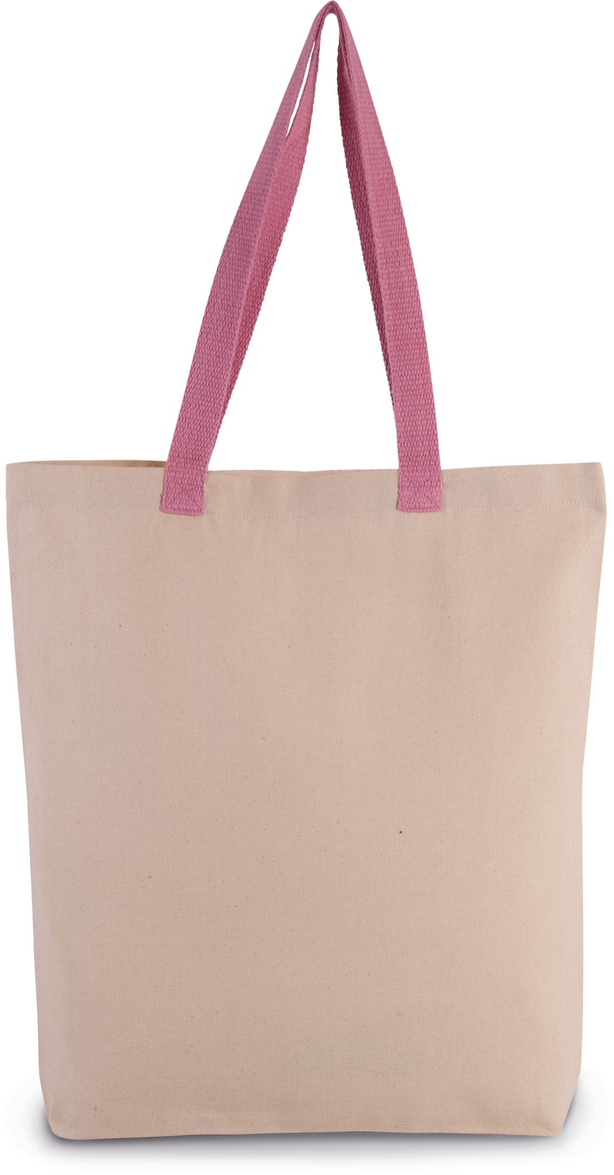 Tote bag en coton 220 g – 13 L, anses de couleur