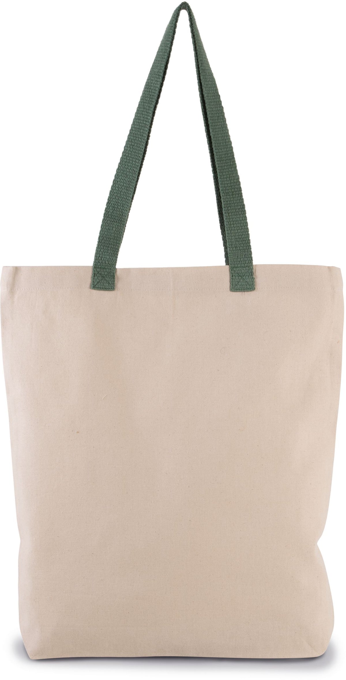Tote bag en coton 220 g – 13 L, anses de couleur