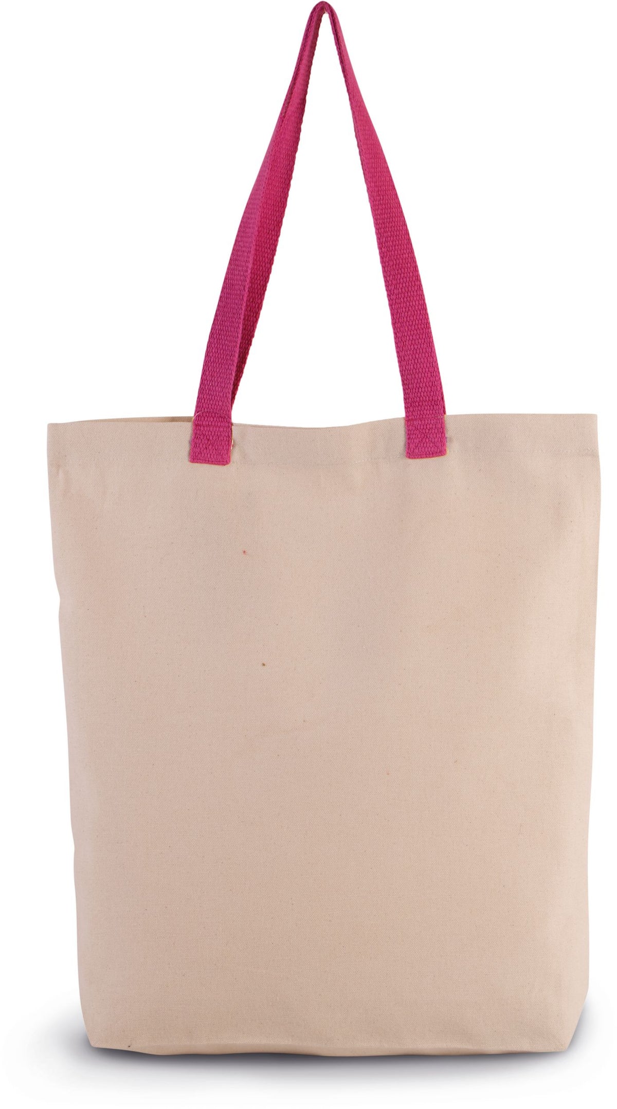 Tote bag en coton 220 g – 13 L, anses de couleur