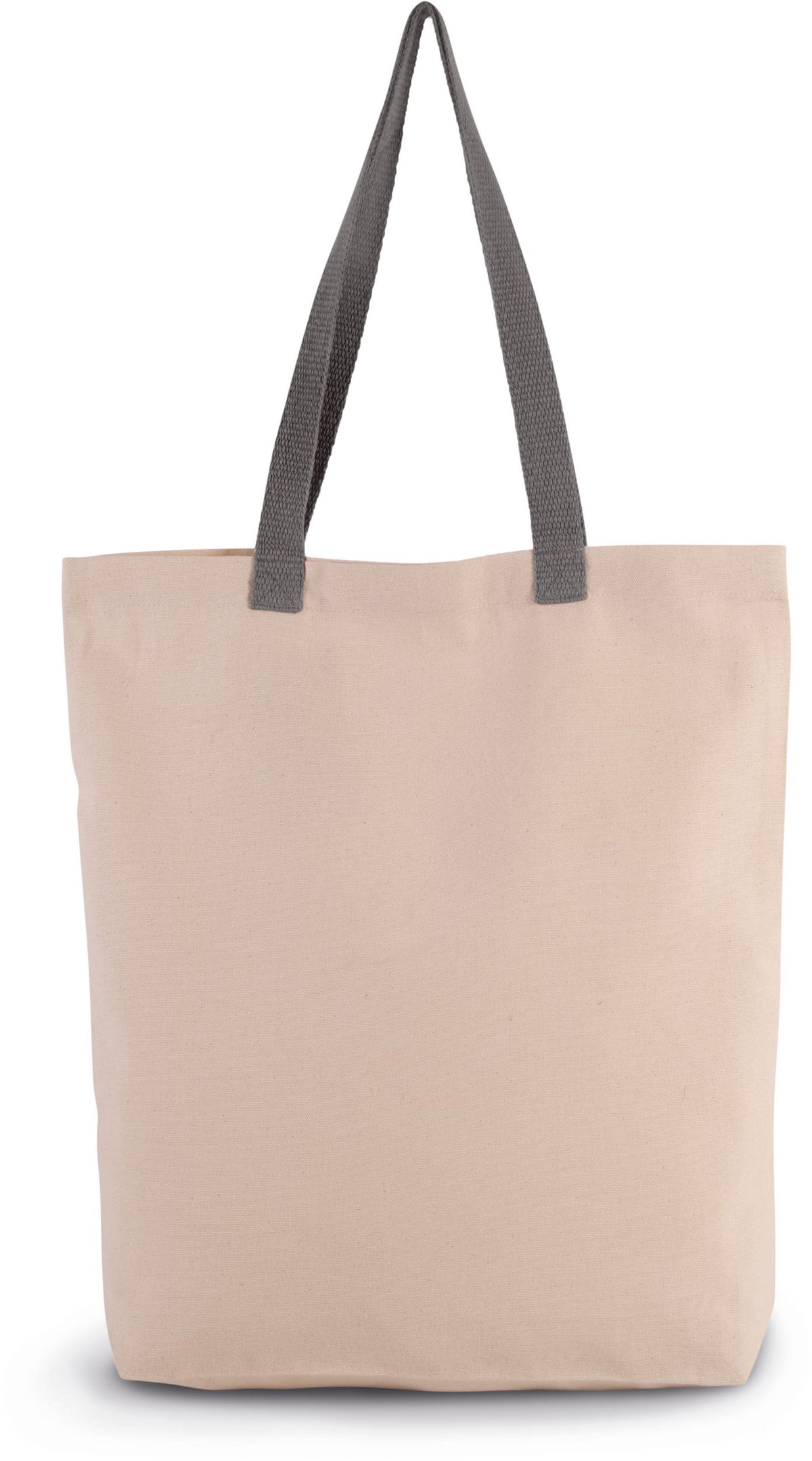 Tote bag en coton 220 g – 13 L, anses de couleur