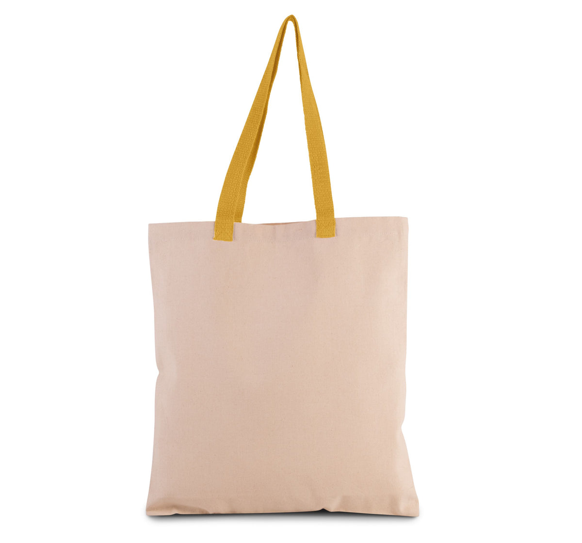 Tote bag en coton 220 g – 13 L, anses de couleur