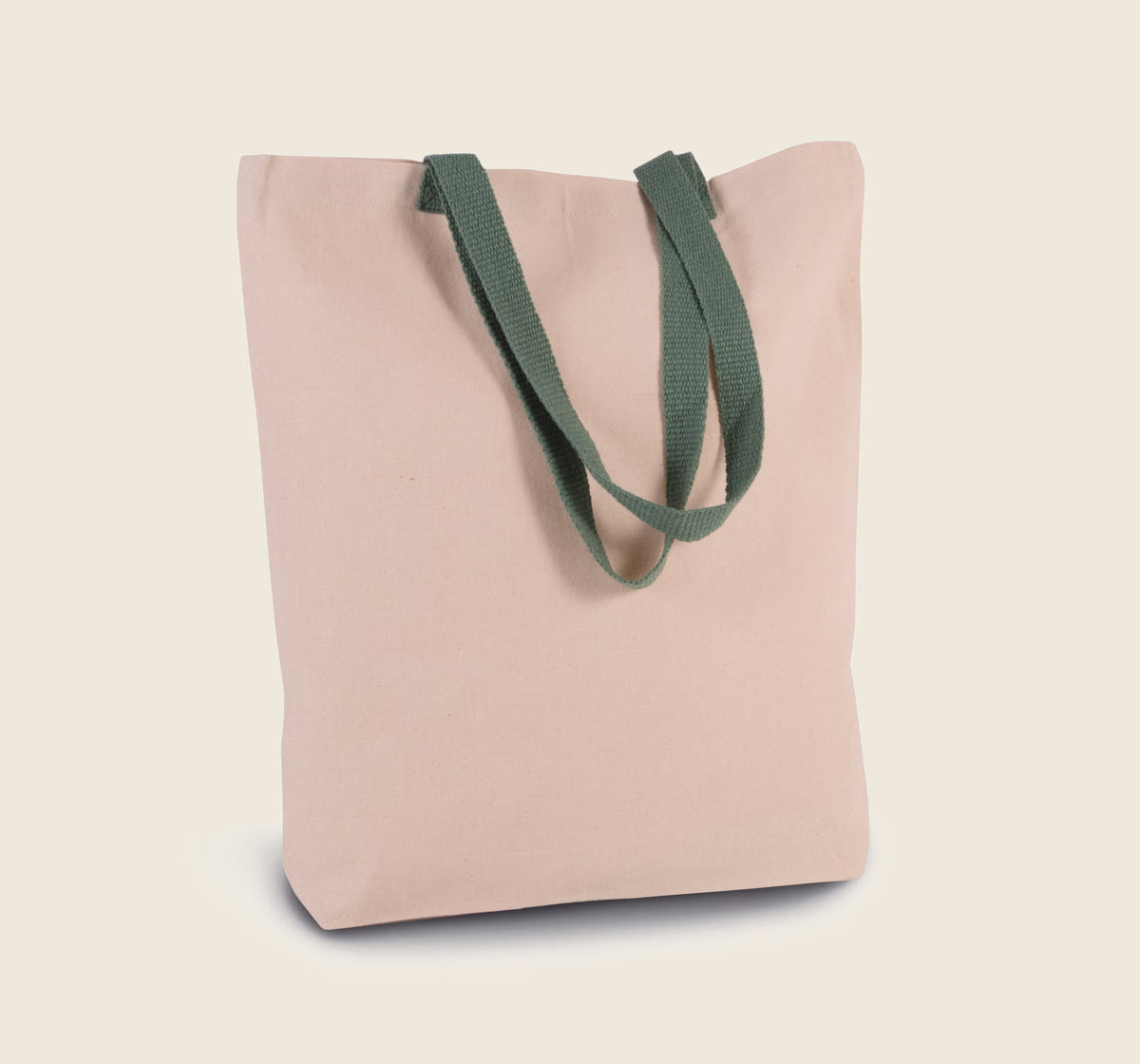 Tote bag en coton 220 g – 13 L, anses de couleur