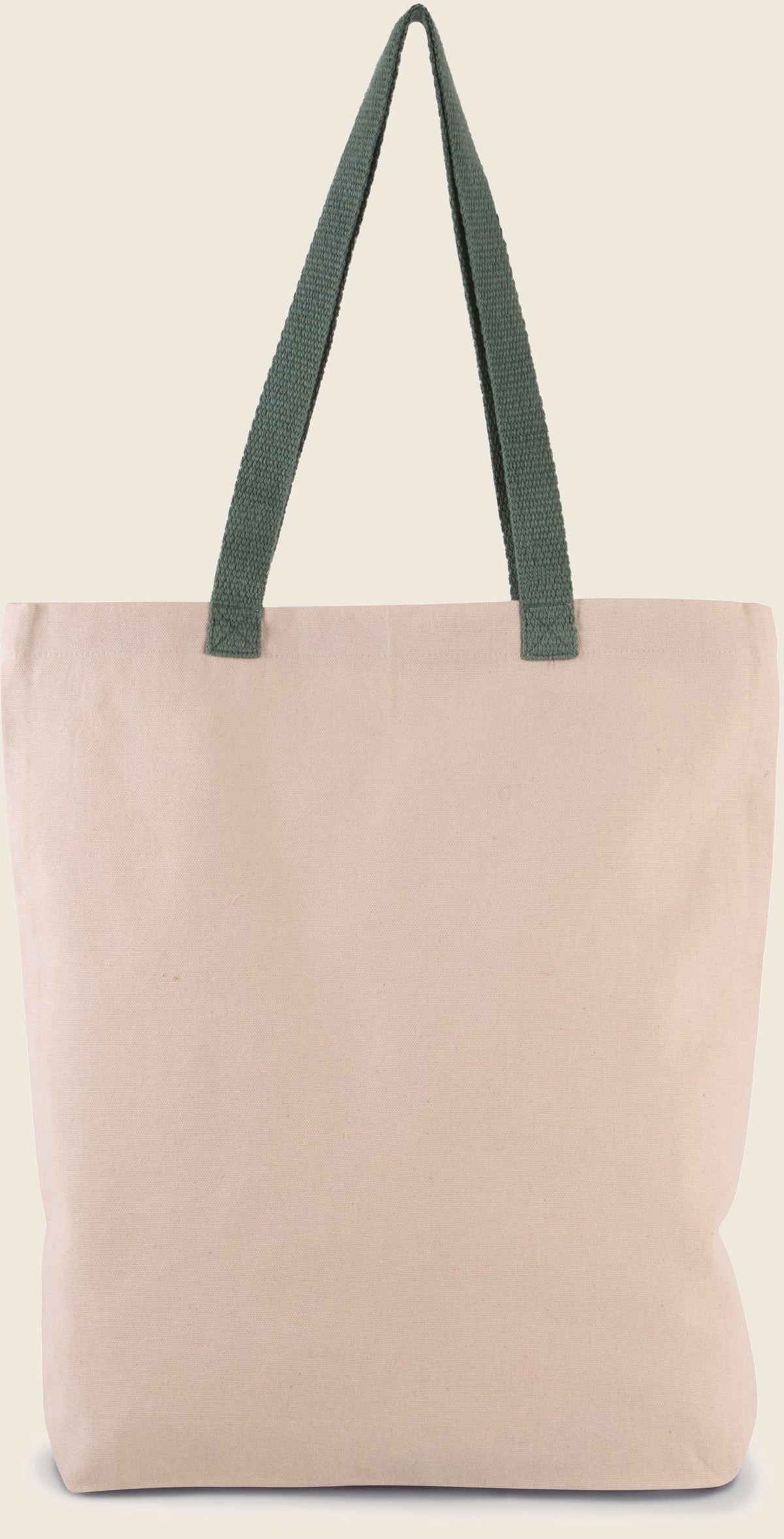 Tote bag en coton 220 g – 13 L, anses de couleur