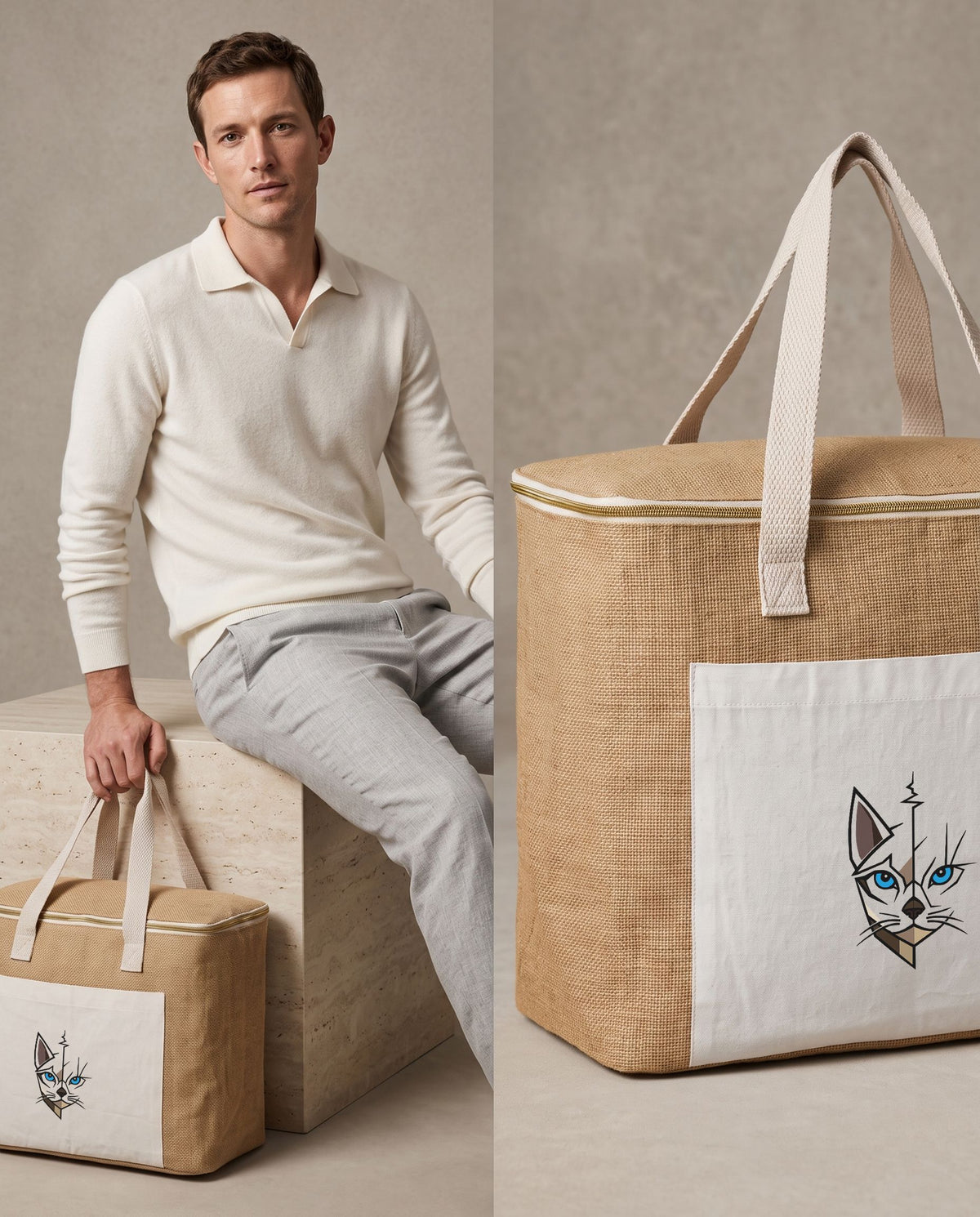 Sac isotherme en jute 330 g – 5 L - 12 L - 20 L