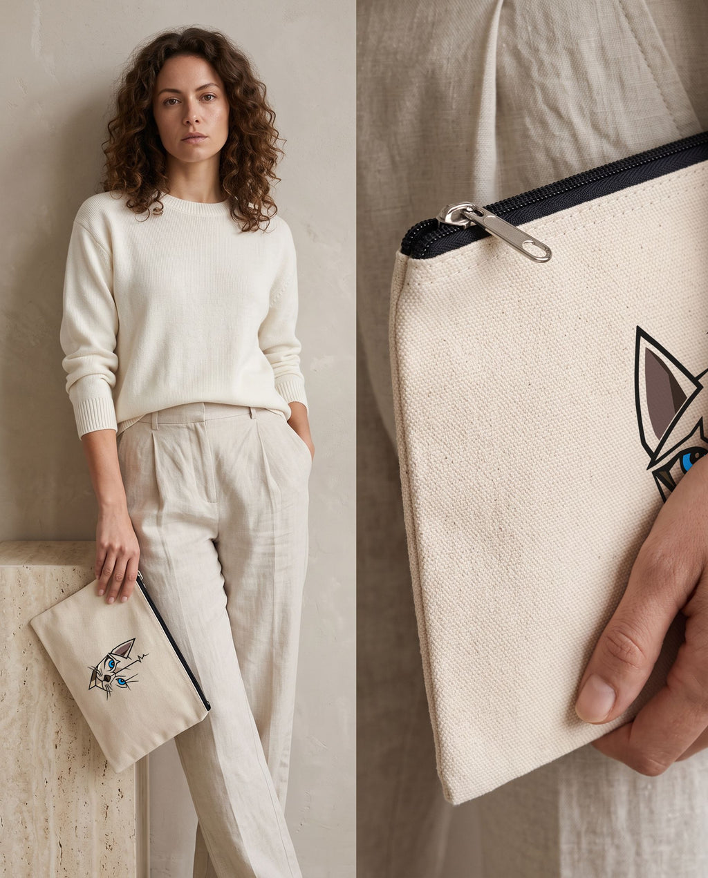 Pochette en coton 310 g – 2 L