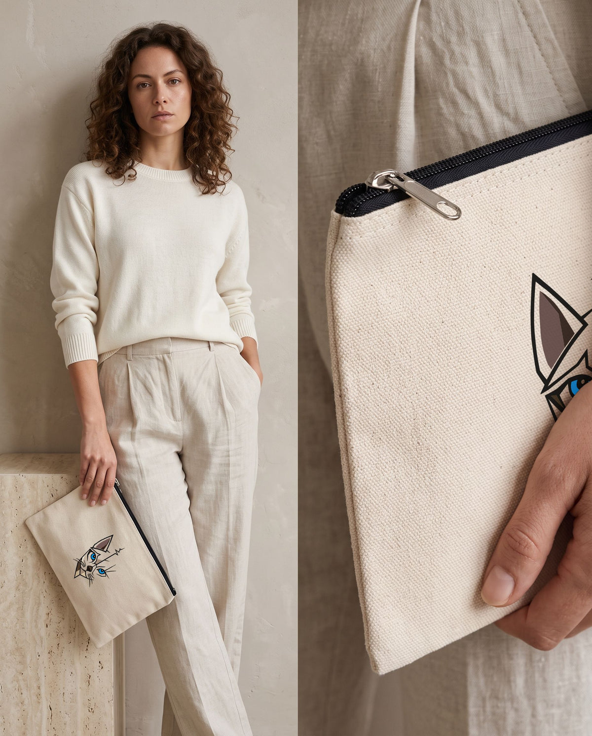 Pochette en coton 310 g – 2 L