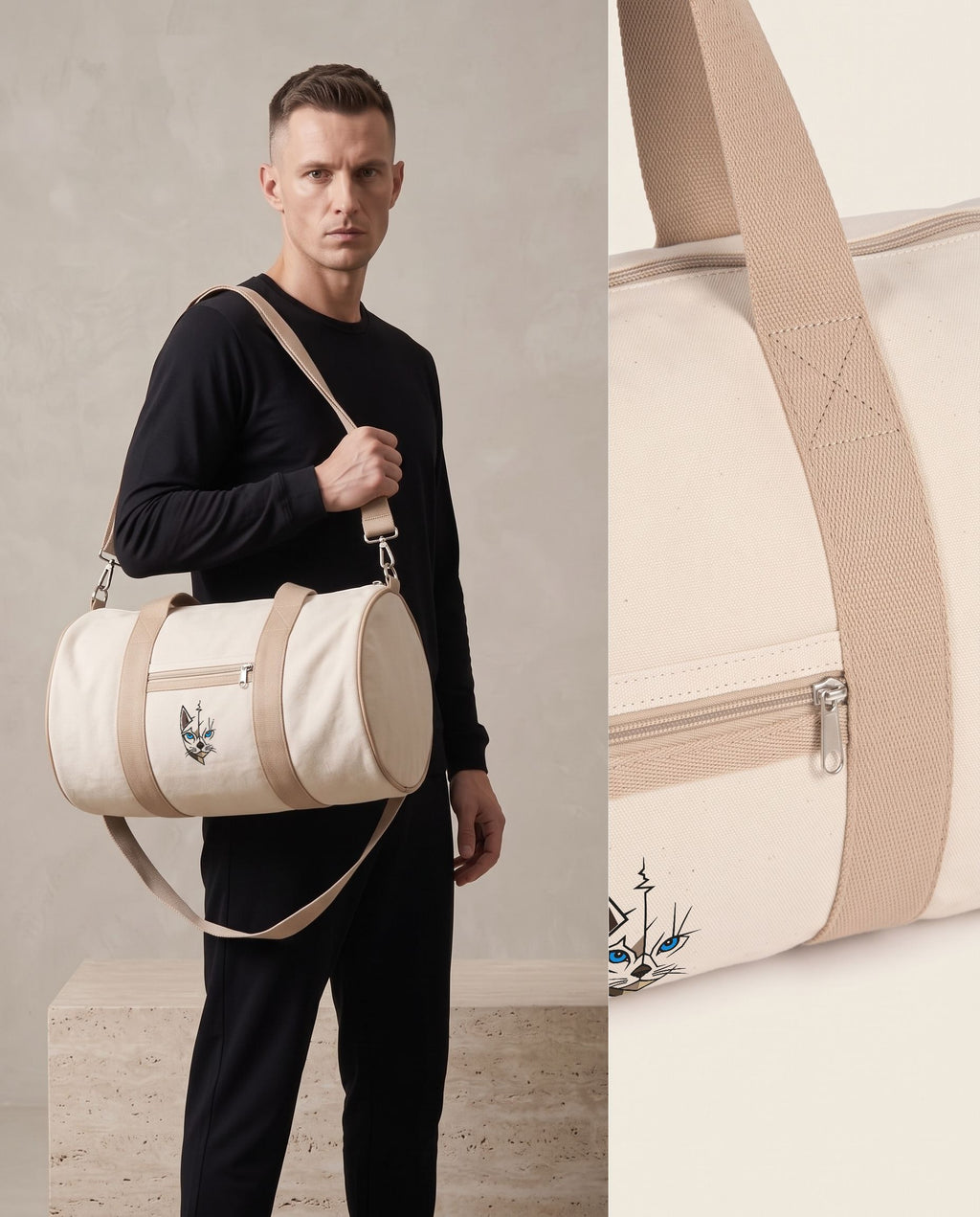Sac polochon en coton 285 g – 25 L
