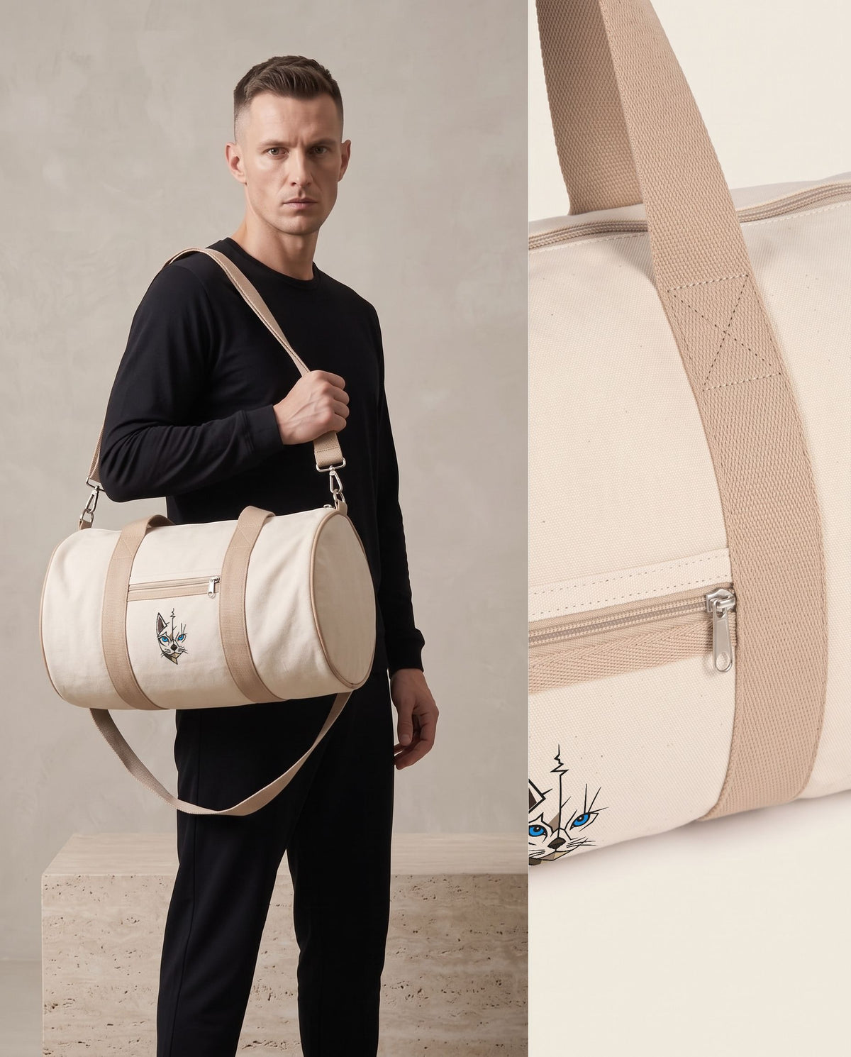 Sac polochon en coton 285 g – 25 L