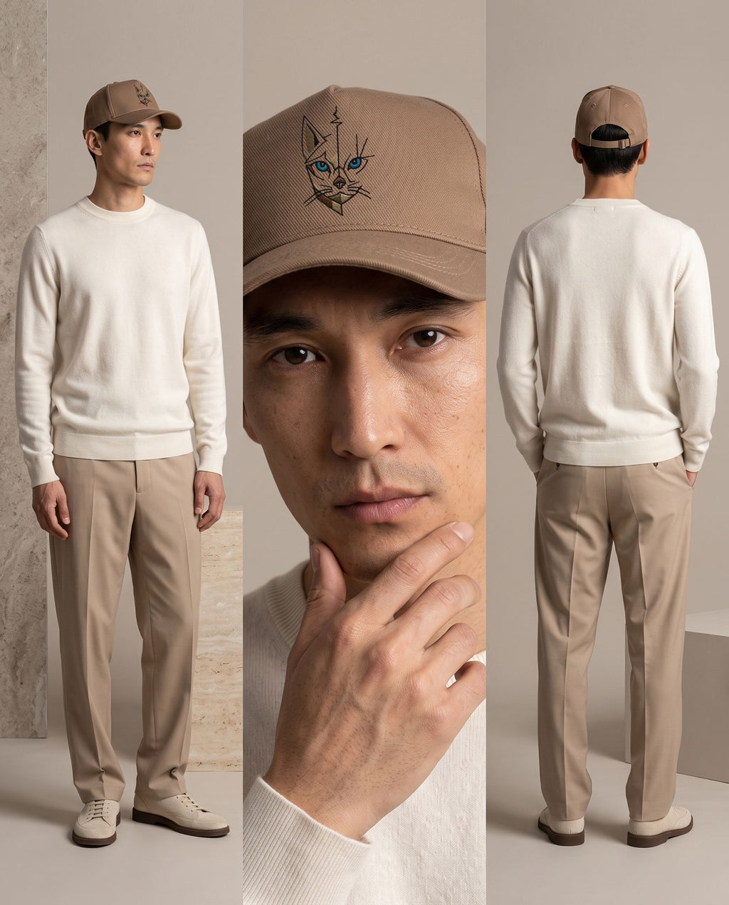 Casquette bouclée en coton biologique 310 g