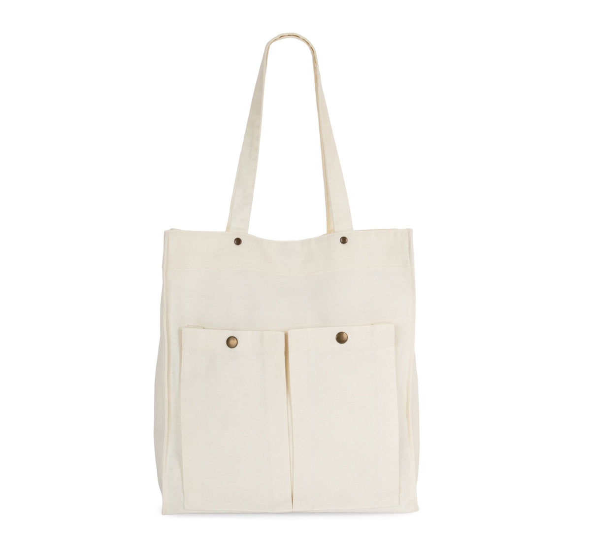 Sac cabas à main en coton 310 g – 11 L, teinte douce
