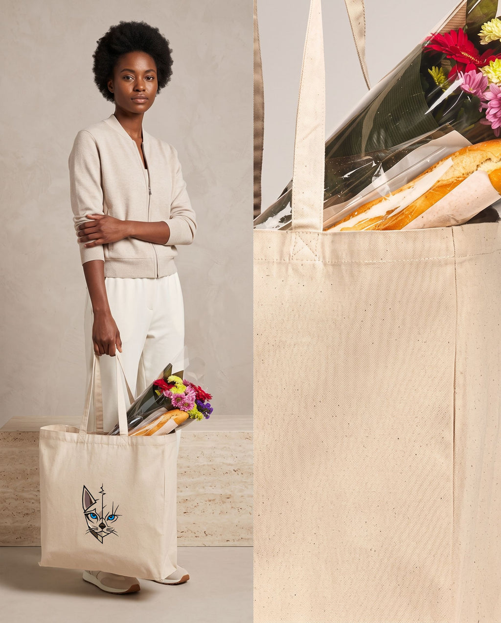 Tote bag en toile de coton 270 g – 26 L