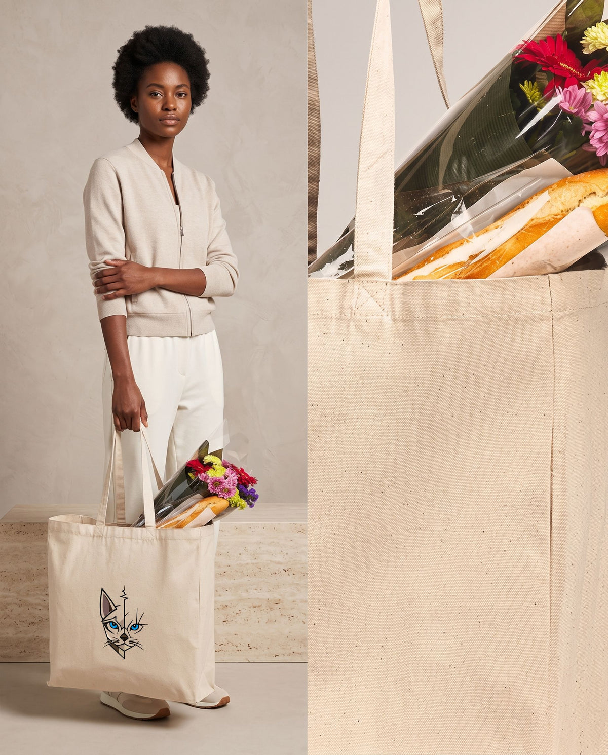 Tote bag en toile de coton 270 g – 26 L