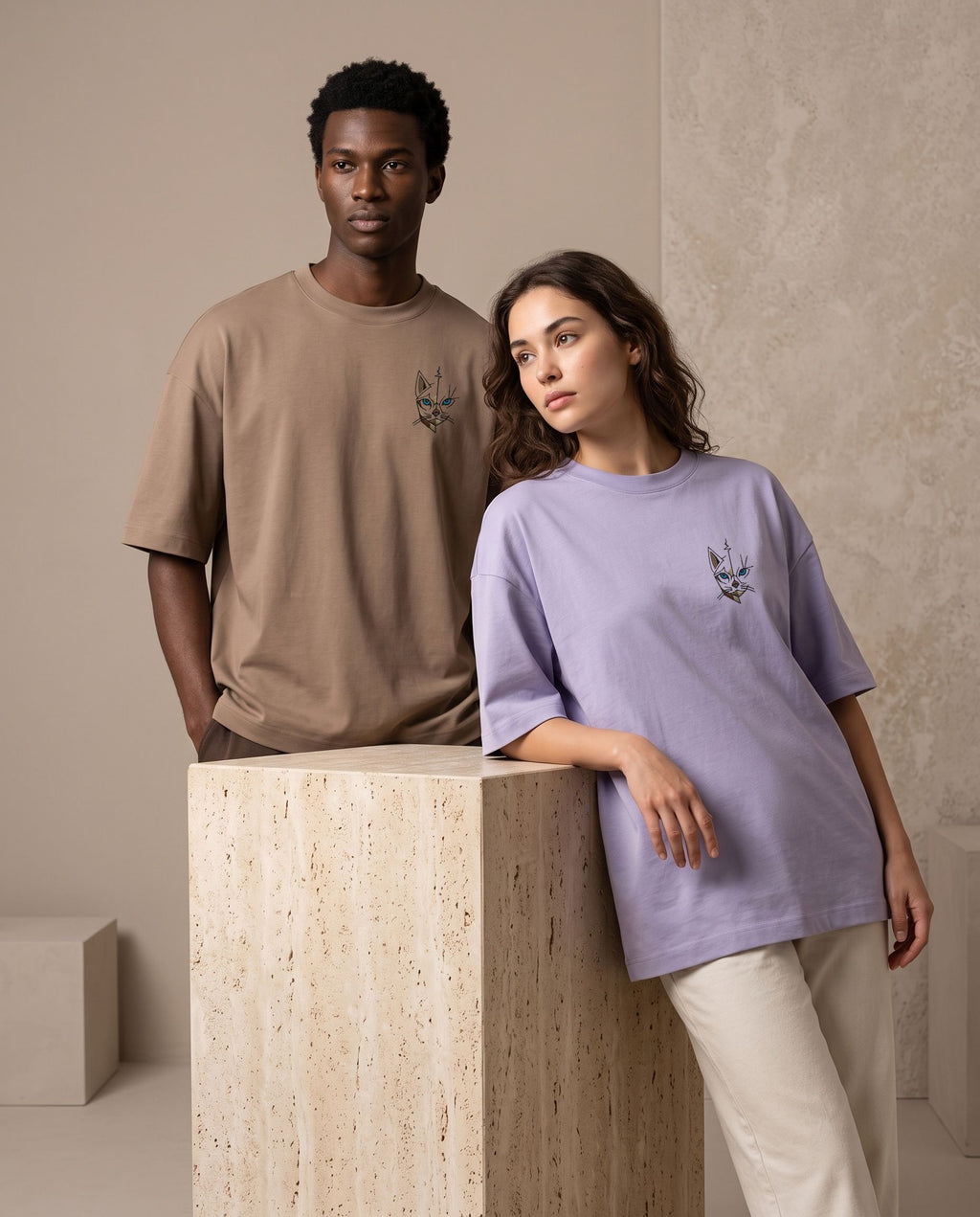 T-shirt unisexe oversize signature 220 g