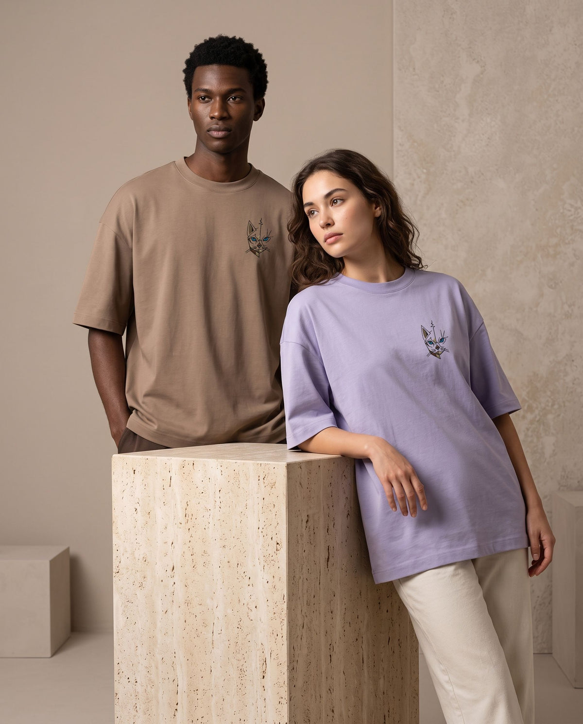 T-shirt unisexe oversize signature 220 g