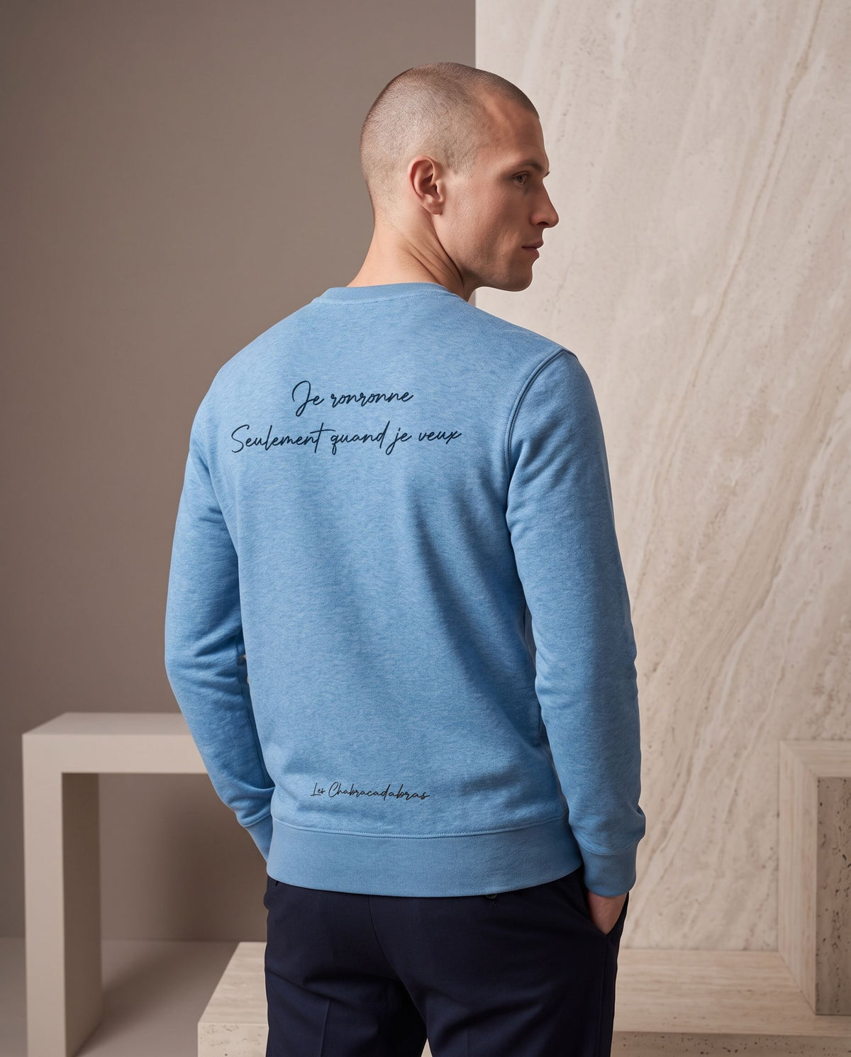 Sweat unisexe col rond coupe droite – coton 280 g