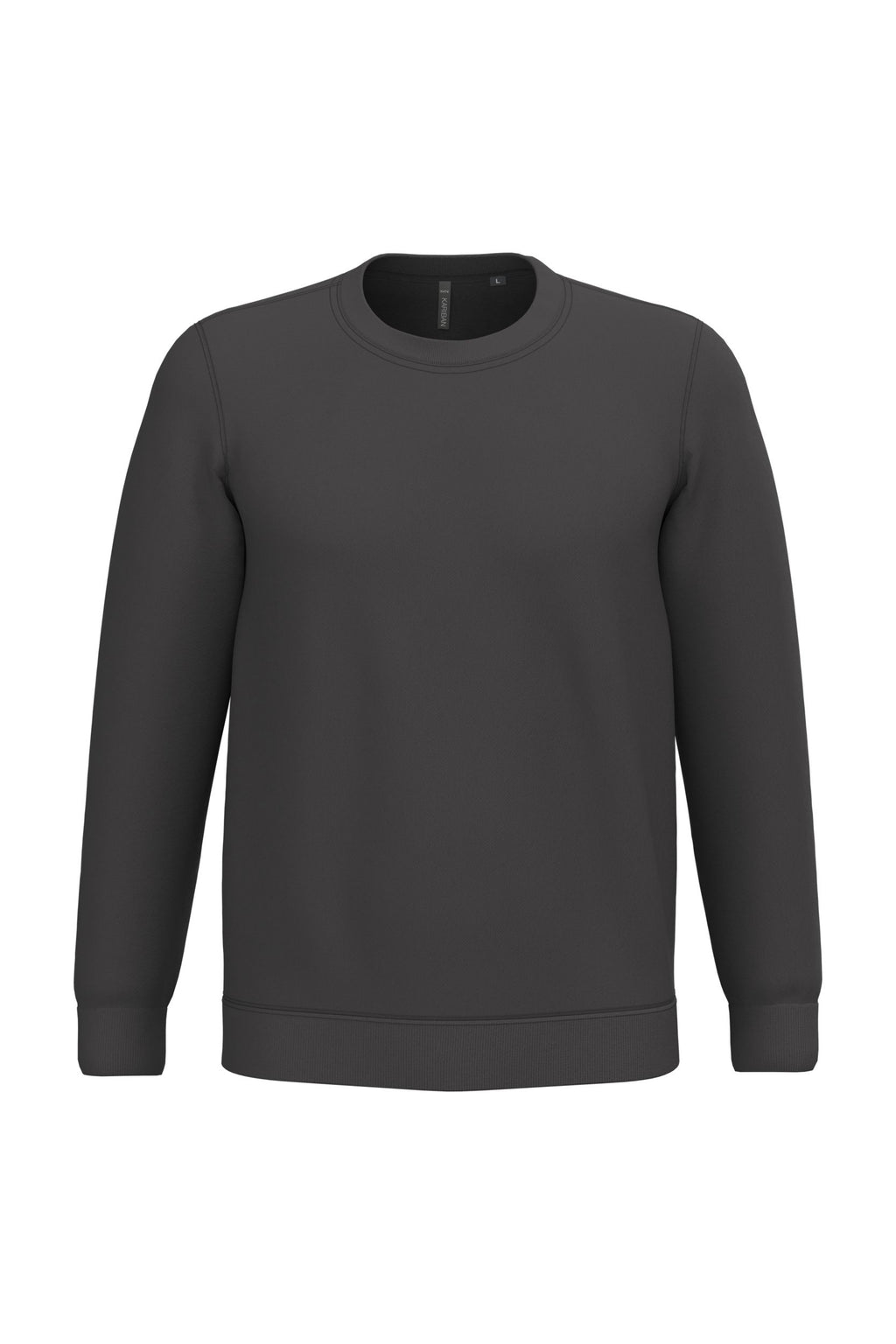 Sweat col rond unisexe – molleton coton 280 g – couleur Gris foncé