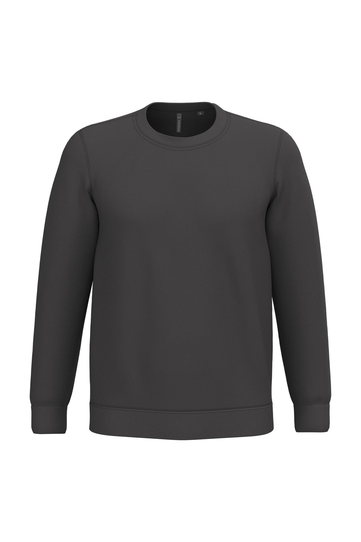 Sweat col rond unisexe – molleton coton 280 g – couleur Gris foncé