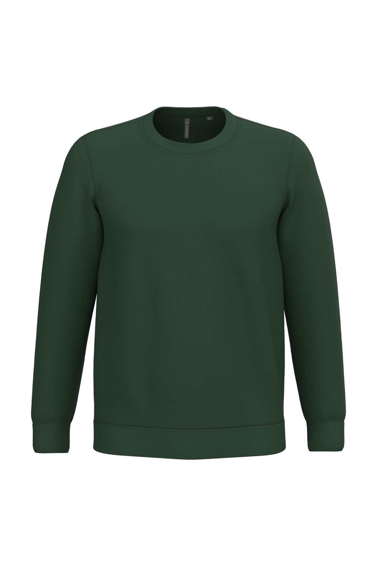 Sweat col rond unisexe – molleton coton 280 g – couleur Vert forêt