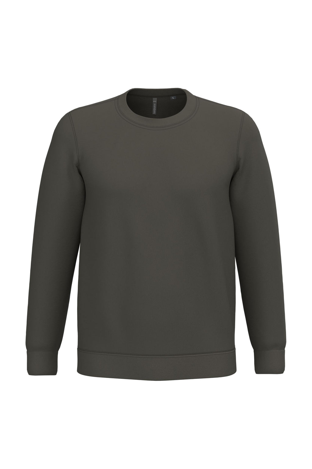 Sweat col rond unisexe – molleton coton 280 g – couleur Vert olive
