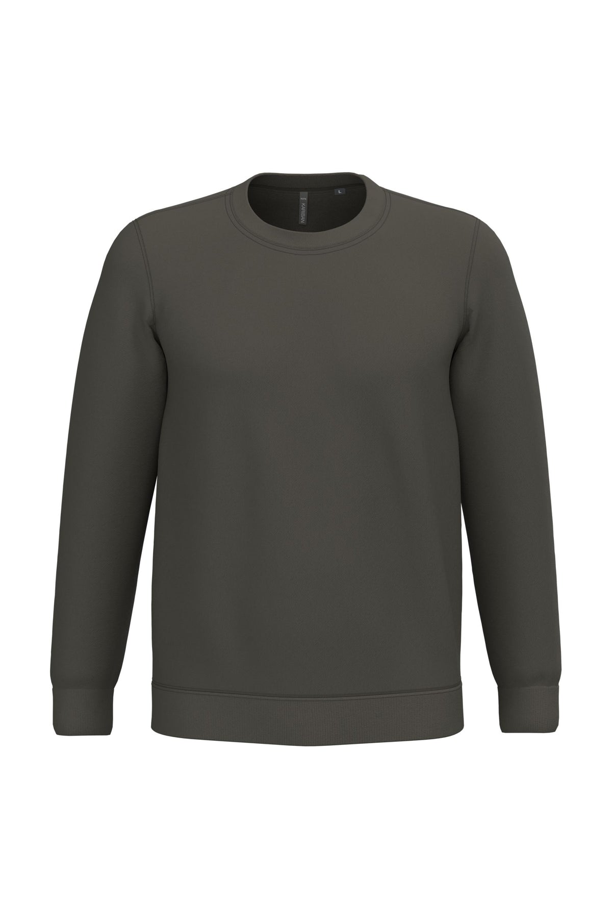 Sweat col rond unisexe – molleton coton 280 g – couleur Vert olive