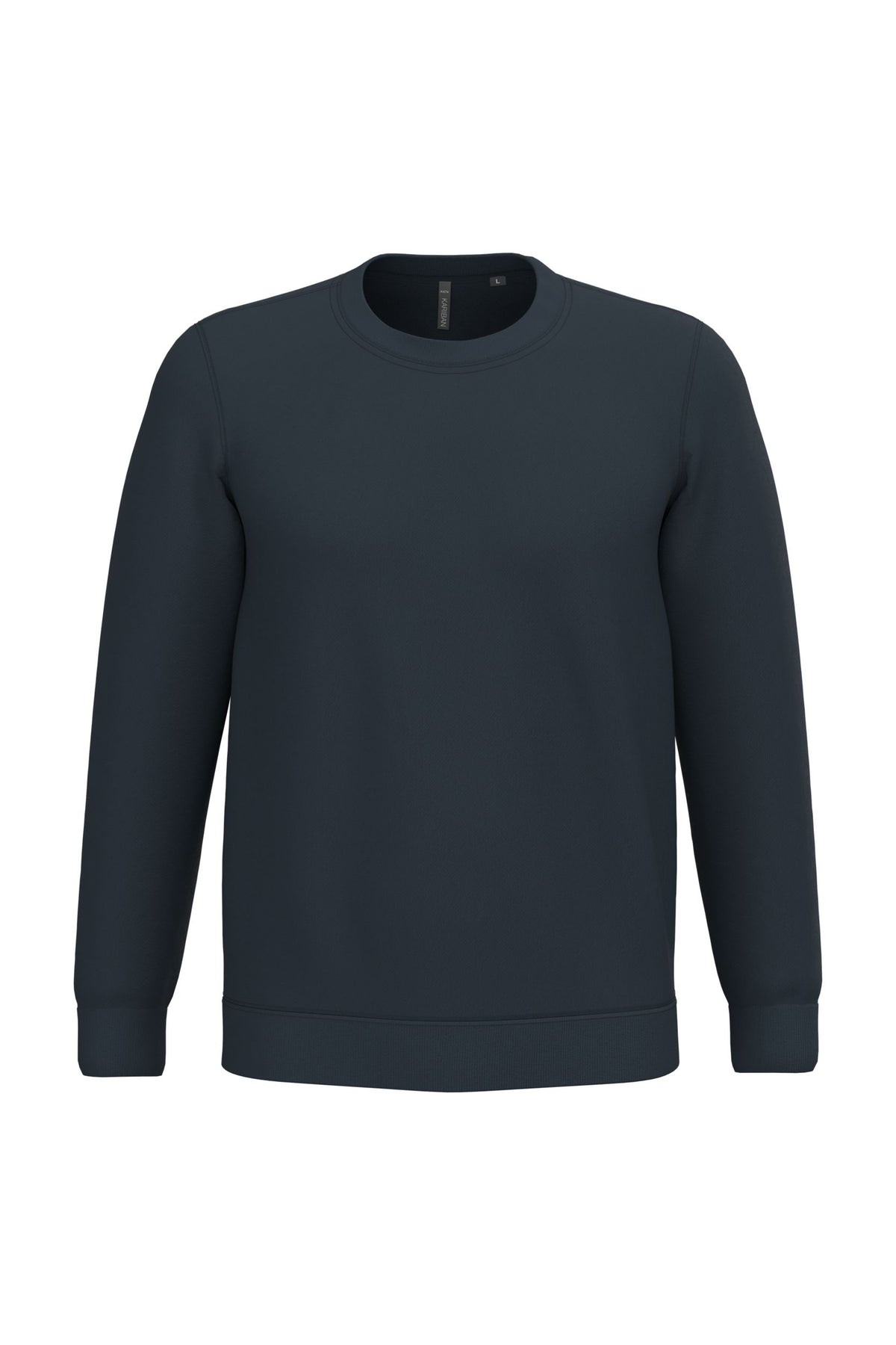 Sweat col rond unisexe – molleton coton 280 g – couleur Bleu marine
