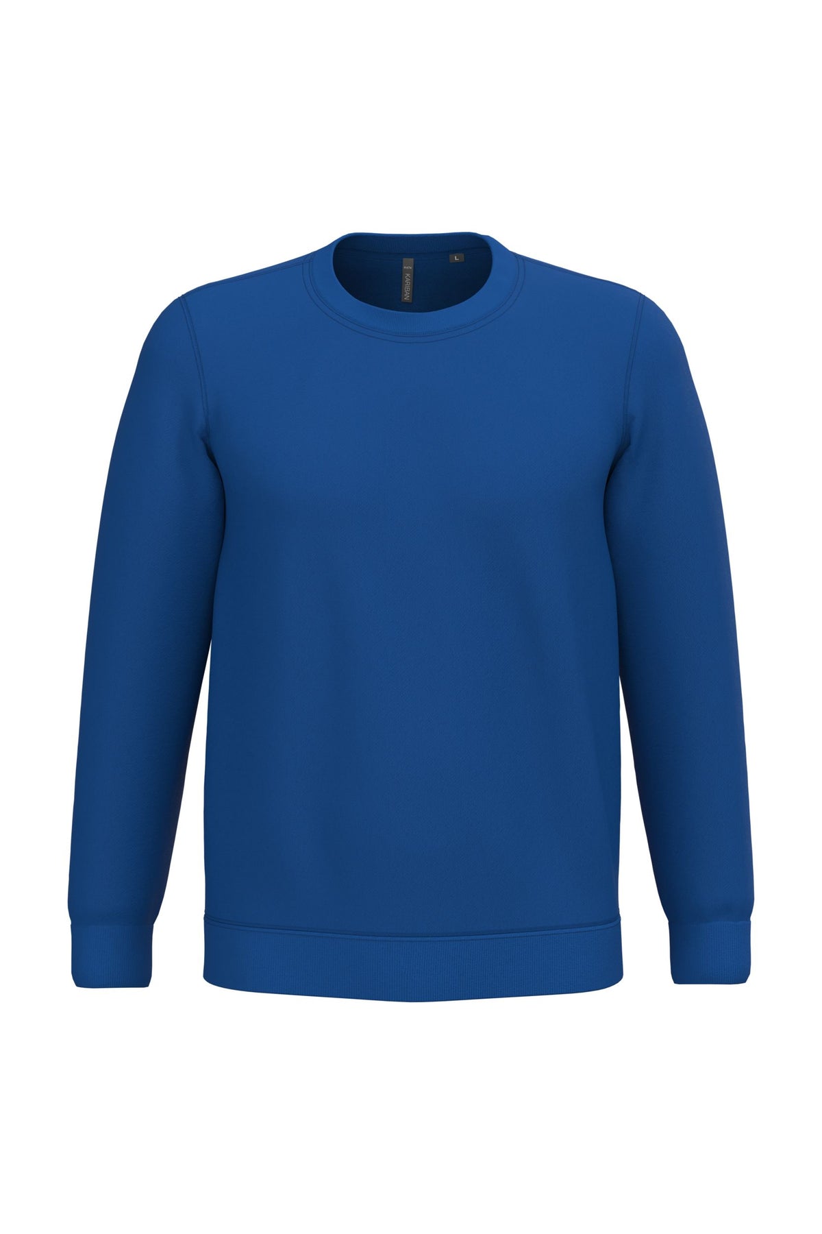 Sweat col rond unisexe – molleton coton 280 g – couleur Bleu roi