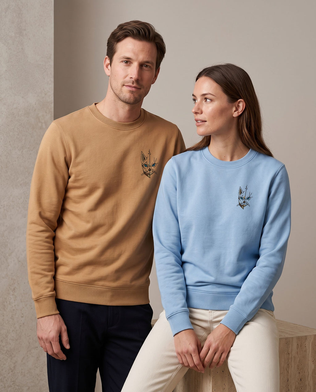 Sweat col rond unisexe – molleton coton 280 g