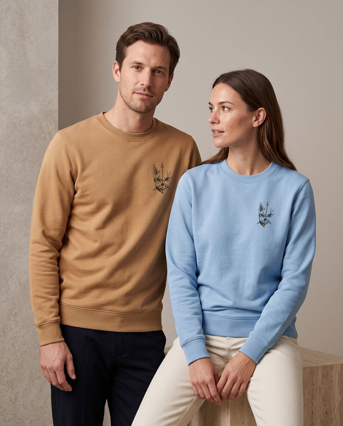 Sweat col rond unisexe – molleton coton 280 g