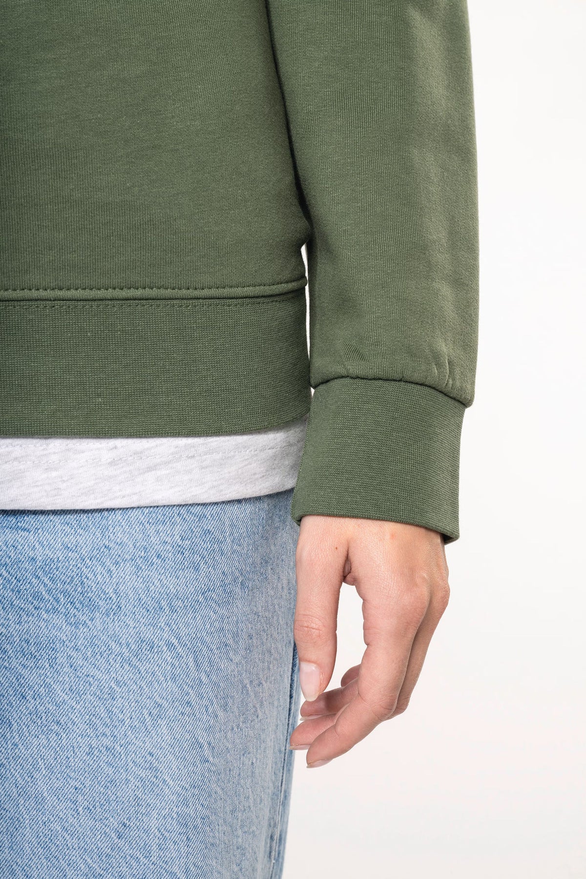 Sweat col rond unisexe – molleton coton 280 g